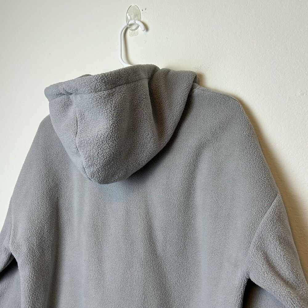 Alphalete Hoodie Men’s Medium Gray Sherpa Pullover Cozy Gym Workout Lounge - Picture 8 of 12